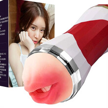 成人性用品 倒模名器飞机杯 仿实体私处双通道自慰杯口夹吸情趣夫妻床上房事工具静音便携小蛮腰红色手动款 手动款