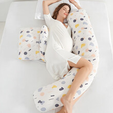 多米贝贝(Tomibaby)多功能孕妇枕头u型护腰托腹侧睡枕可拆洗睡觉侧卧枕孕期用品侧卧枕托腹靠枕 丹枫白露(升级一枕三用)