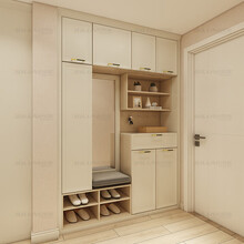 柏丽嘉入户衣帽柜定做整体现代简约鞋柜到顶门厅柜玄关柜定制 预约金