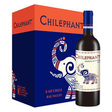 超市	智象珍藏红葡萄酒750ml*6整箱装 智利进口红酒