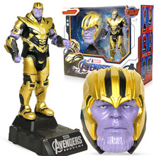 复仇者联盟4变形玩具钢铁侠变形机甲钢铁蜘蛛侠玩偶公仔套装黑豹灭霸男孩生日礼物 复联4变形玩具-灭霸