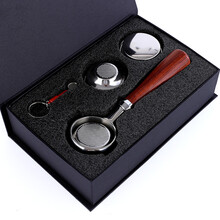 爱宝E61咖啡机无底 实木手柄58mm火箭 格米莱咖啡机改装配件 经典款红酸枝手柄礼盒装-诺瓦