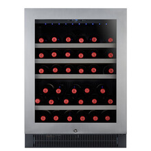 隐逸名望（EREMITE）EM-46KSBI家用嵌入式红酒柜恒温酒柜葡萄酒储藏保鲜冷饮冷藏冰吧柜 不锈钢门包边架