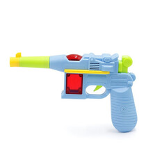 1-2-3岁小孩电动音乐枪声光小男孩儿童玩具宝宝玩具枪 15厘米驳壳枪1把 送电池