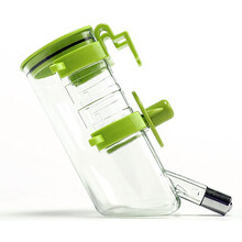 波波宠物饮水器挂式狗狗喝水猫咪喝水笼养挂式饮水器自动喝水不湿嘴颜色随机 绿色400ml