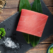 悦芳华旗舰店 低温冷冻大目金枪鱼新鲜刺身冰鲜生鱼片 日料寿司500g鱼块