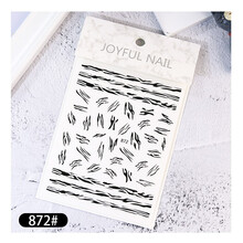 云钻网红美甲贴纸装饰小图案3d贴指甲饰品立体防水日系ins风可爱贴花 贴纸872