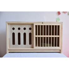 信鸽鸽子巢箱配对笼赛鸽巢鸽子配对笼巢箱实木鸽子笼鸟笼打笼 避光门60*30*35