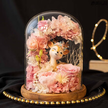 亲臣永不凋谢的玫瑰花摆件闺蜜女生老婆高级感表白送女友生日礼物rose干花束only 鼓楼花桥-优雅鹿-眉目传情