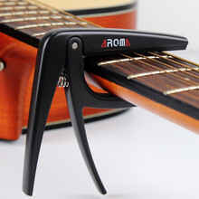 AROMA民谣吉他变调夹古典吉他变调夹金属变音器木吉他移调夹变音夹capo 吉他配件 【民谣吉他】黑色