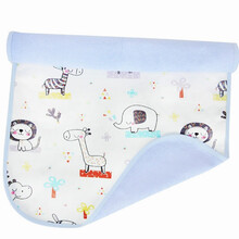 9i9久爱久婴儿隔尿垫纯棉可洗大号宝宝防水透气防漏竹纤维三层尿垫姨妈垫100*60cm13123002