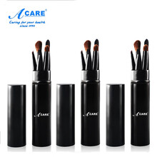 阿嚓热 眼影刷5支装腮红刷散粉刷迷你便携化妆刷子套装带收纳筒 黑色3套 其它材质