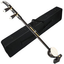 如韵 专业演奏黑檀木老椰壳板胡乐器 平头卷头龙头秦腔 歌曲中音高音板胡 卷头（歌剧高音）