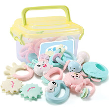 唐米猫 婴儿玩具0-1岁宝宝手抓球摇铃0-3-6-12个月新生儿抓握铃铛 169-41