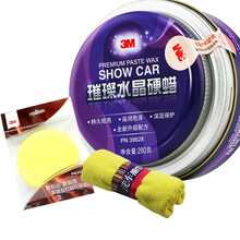 3M汽车蜡适用大众新朗逸速腾途岳途昂辉昂新帕萨特凌渡途观L探岳蔚揽CC高尔夫7探歌迈腾车蜡 【通用型】璀璨水晶硬蜡280克【含毛巾+海绵】 朗逸/新...