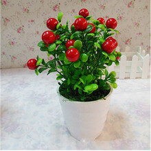 仿真植物仿真水果家居装饰六叉富贵果招财果如意吉祥果 鸿运果 小套装