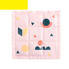 夏季免注水水垫冰垫坐垫大学生久坐宿舍神器寝室午休散热降温。 粉色多边形【九宫格 免注水】