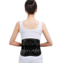 冀国康 医用腰椎挺护腰带 钢板支撑护腰带 医用腰部固定带 弧形钢板护腰 腰部护具 男女士腰椎挺护腰带 XL特大号（适合腰围3尺-3尺3）