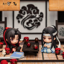擎苍魔道祖师魏无羡蓝忘机Q版手办玩具动漫卡通周边二次元潮玩公仔桌面摆件 魏无羡蓝忘机组合款（附特典）   全新现货