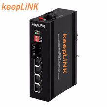 keepLINK KP-9000-65-1GX4GP-SC20B 工业以太网交换机 千兆poe交换机 1光4电光纤收发器