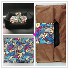 北狄狗窝狗垫狗狗沙发防水耐咬全可拆洗宠物睡垫 黑色窝+咖啡外围+咖啡垫子换洗套 XXL：125*115*25(建议125斤内的