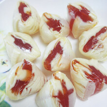 休闲怀旧零食独立包装手工制作麦芽糖208g 玫酱夹心粽子糖208克/袋