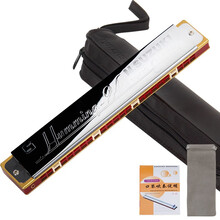 铃木SUZUKI 24孔复音口琴C调 专业演奏口琴乐器 SU-24HM哈明