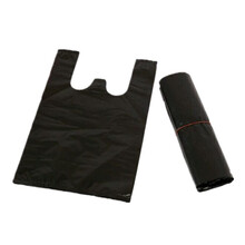 小垃圾袋黑色小号手提式迷你桌面20cm一次性背心式加厚300只 迷你黑色常规15*24[宽*高]-300只 加厚