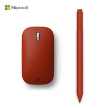 微软原装Surface Mobile蓝牙鼠标 办公鼠标无线便携鼠标 精巧时尚设计师鼠标 微软Surface便携蓝牙鼠标+微软触控笔 波比红