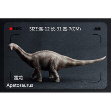 2021新款 恐龙玩具仿真动物世界暴虐迅猛龙布鲁霸王龙双冠钉状三角风神翼龙 深棕色 雷龙