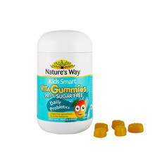 佳思敏nature's way儿童营养维生素软糖鱼油乳钙铁益生菌叶黄素防蓝光 澳洲进口 儿童无糖益生菌软糖 65粒