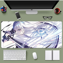 京俏 鼠标垫动漫美女 二次元可爱女生加厚超大办公桌垫游戏键盘垫锁边 20 700X300X2mm