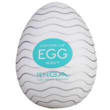 TENGA 日本进口 egg 蛋形 男用飞机杯 自慰器 便携软胶 情趣用品用具 波浪型