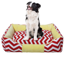 贝尼熊 狗窝大型犬可拆洗泰迪边牧金毛拉布拉多狗窝狗垫子大号 狗窝中国大红60斤80x63cm