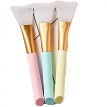 硅胶面膜刷子软毛刷脸部调膜棒套装DIY面膜刷软头美容院工具用品 硅胶刷随机颜色 5支