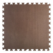 明德老款水点纹树叶纹十字爬行垫泡沫地垫卧室拼接垫子防滑垫大号 宝宝礼物1-10岁 咖啡色 60*60*1.2cm【水点纹阻燃老款6片