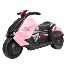 生日礼物儿童电动摩托车可坐人男女宝宝三轮车充电带遥控电瓶车小孩玩具车抖音网红同款 粉双驱锂电瓶+全部功能+遥控 可开4小时