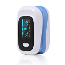 江医生血氧仪指夹式 血氧饱和度脉搏检测仪 彩色液晶显示 家用便携式指脉血氧心率心跳脉搏报警监护仪 天空蓝【OLED双色屏】
