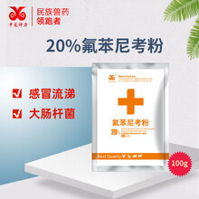 中龙神力 兽药氟苯尼考粉猪用 鸡鸭鹅牛羊呼吸道肠道感染水产鱼药肠炎兽用 20%氟苯尼考粉100g 20%氟苯尼考