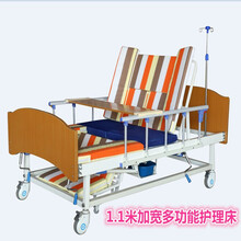 嘉顿 老人医用护理床家用多功能病床便孔瘫痪病翻身床手动升降 中曲1.1米加宽型
