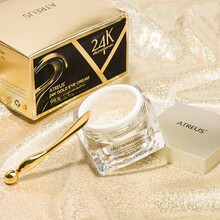 泰国atreus黄金眼膜淡化黑眼圈提拉紧致细纹AT眼袋淡皱滋润24K金箔精华液 24k金箔眼霜30g