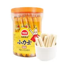 韩国进口 小力士儿童鱼肠 儿童零食 鳕鱼肠香肠1kg(10g*100支） 原味38g*35支