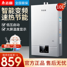 志高（CHIGO）家用燃气热水器天然气煤气强排式恒温家用即热洗澡 银色 液化石油气