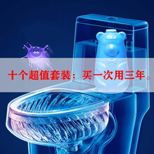 居家日用蓝泡泡洁厕宝厕所马桶清洁剂洁厕块洁厕灵洁厕宝块清洁祛味马桶去异味强力 洁厕宝10个装