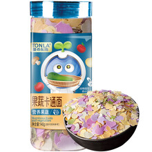 童乐坊（TONLA）果蔬蝴蝶面条宝宝细面婴幼儿营养辅食主食果蔬螺丝面儿童健康多彩卡通水果蔬菜面片 果蔬面片（140g）