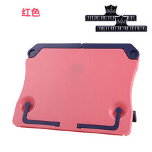 乐谱架子便携式家用吉他谱支架钢琴曲古筝歌谱超轻折叠桌面读书架 粉色+送2个谱夹