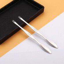 筷创 304不锈钢蟹八件吃蟹工具蟹二件套装家用大闸蟹钳剥蟹签蟹针 304蟹针2支 无盒
