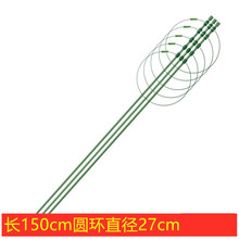 德沃多 植物爬藤支架 阳台园艺花盆攀爬支架花卉固定支撑防倒圆环昙花月季豆角黄瓜铁线莲兰花蔷薇玫瑰架子 爬藤支架 150cm（5环）