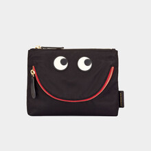 ANYA  女士经典黑色尼龙手拿包 AW200277 001