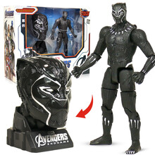 正版漫威复仇者联盟4变形玩具钢铁侠手办模型蜘蛛侠模型玩具复联3可动人偶玩偶套装 变形系列-黑豹